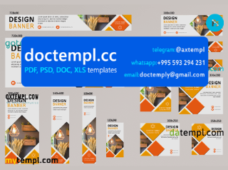 # apartment one editable banner template set of 13 PSD