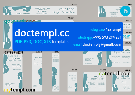 # concert era editable banner template set of 13 PSD