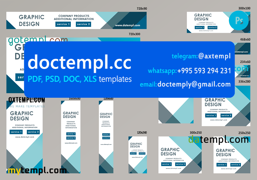 # formally editable banner template set of 13 PSD