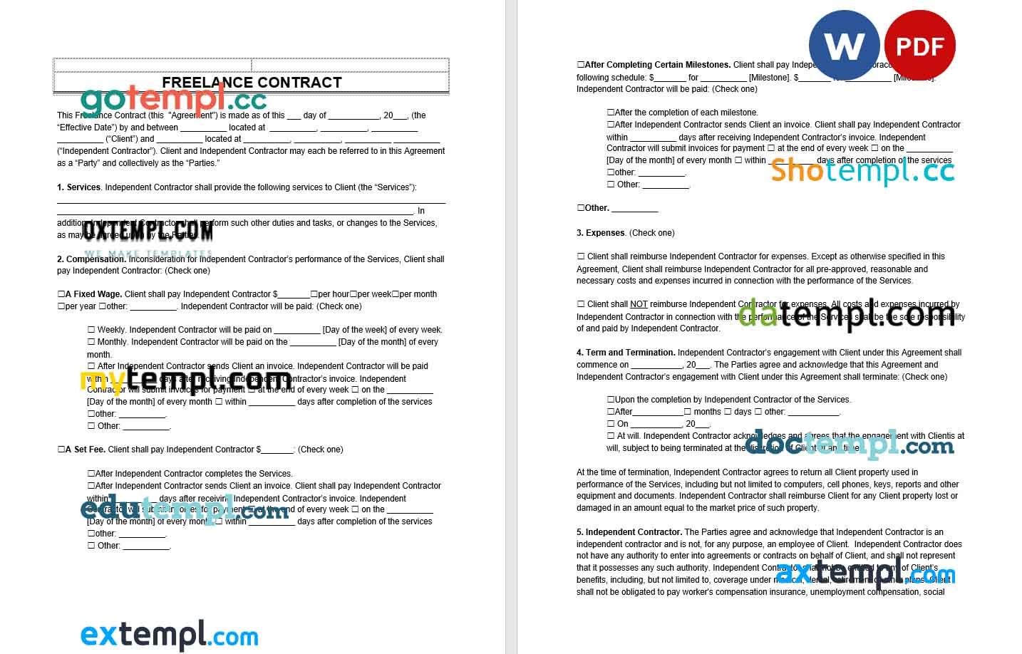 Lablogic Contract Example free download freelance artist contract example, Word and PDF format