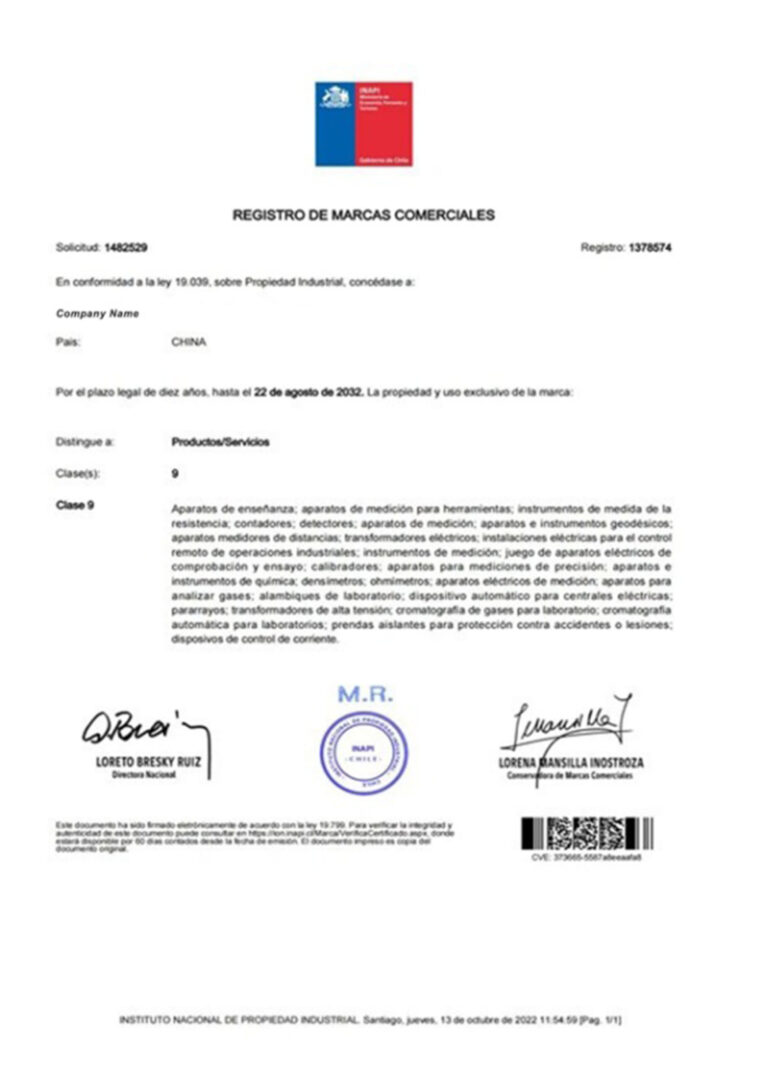 China Business Registration License PSD template