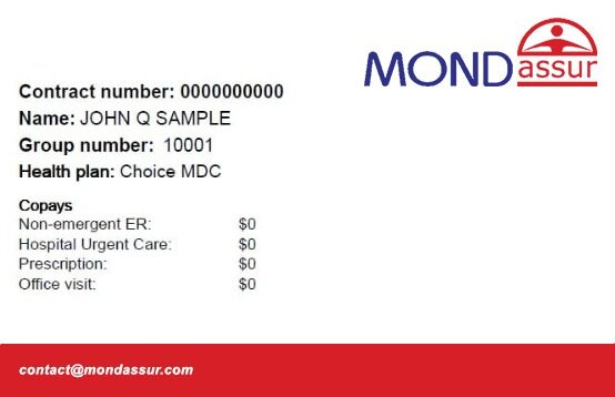 Senegal health insurance card template in PSD format